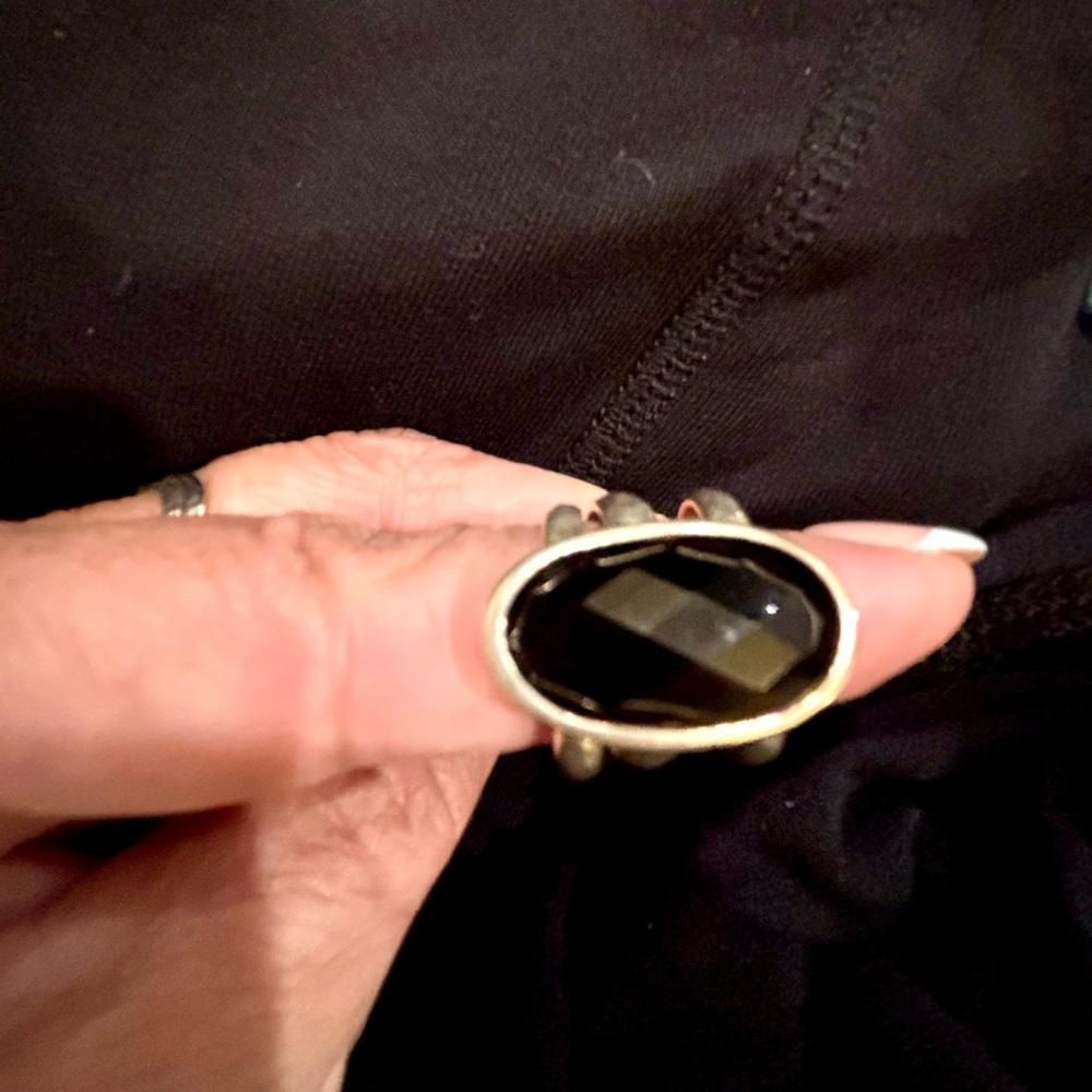 Onyx, turquoise & labradorite and  interchangeable sterling silver 9.25. Vintage